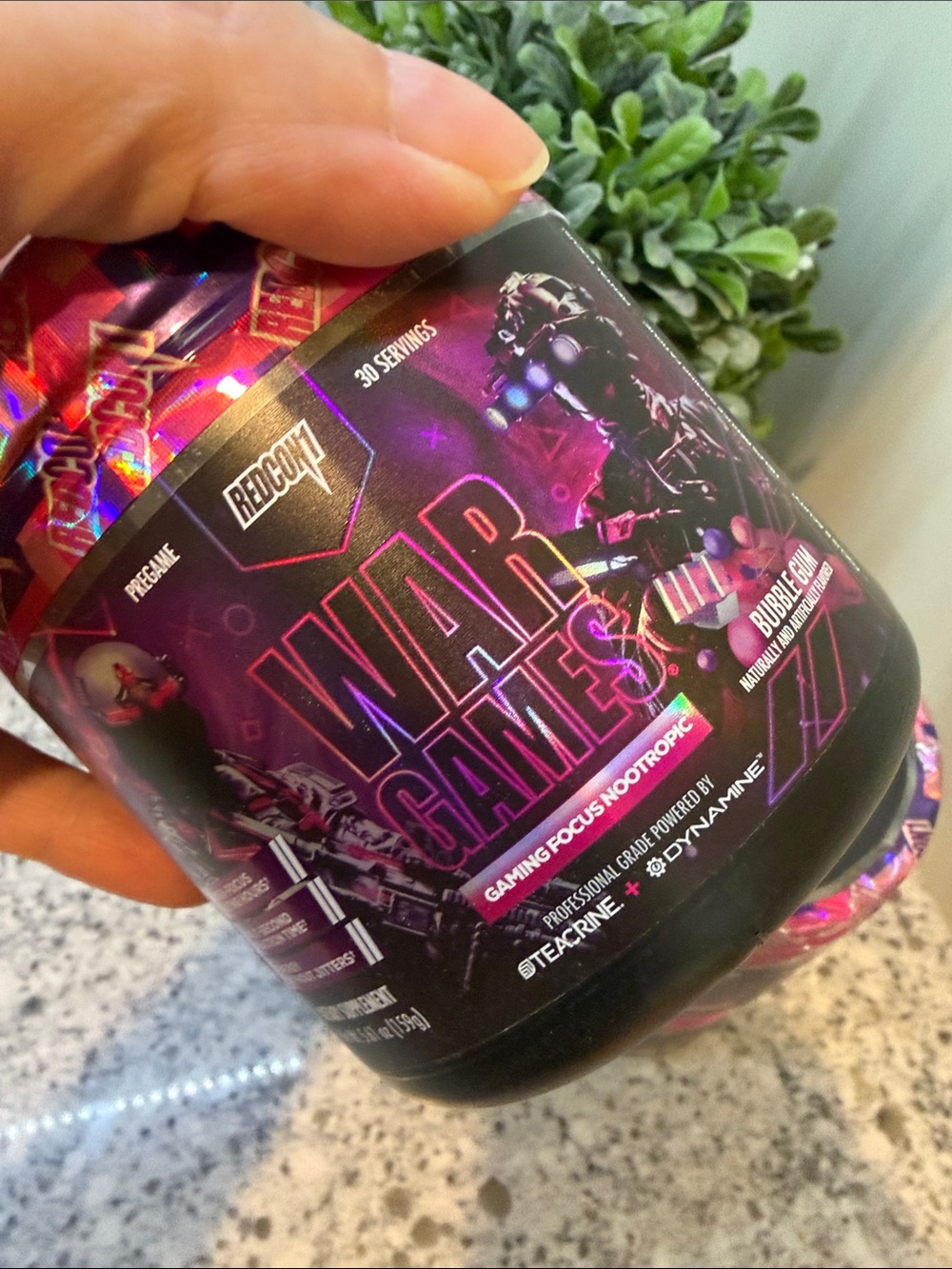 Redcon1 War Games Pre-Workout Powder - bubblegum Canisters (4 Pack) New HTF - Picture 2 of 7